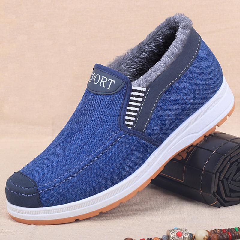 Men's Cotton Shoes Beijing Men's Warm Casual Men's Piled Thickened Two Old Cotton Boots Non-slip