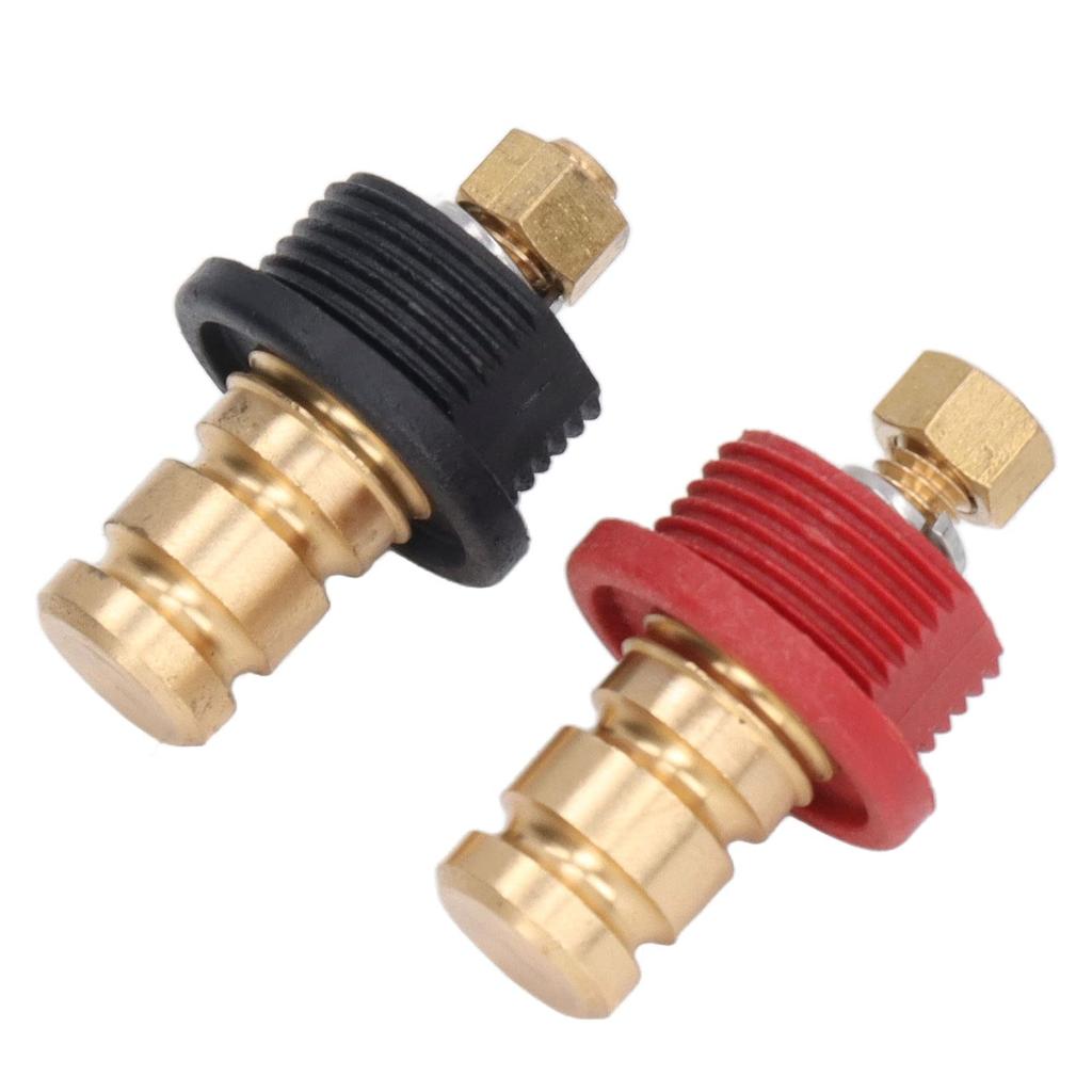 Charger Post Kit 20mm Stud Cap Car RV Truck Charging Pile Jumper Terminals Black Red High Strength for 250A