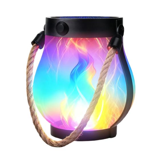 

Christmas Flame Lantern Rope LED Fairy Lights with Auto On/Off Waterproof Outdoor Hanging Lantern for Camping Garden Party 1pc разноцветный