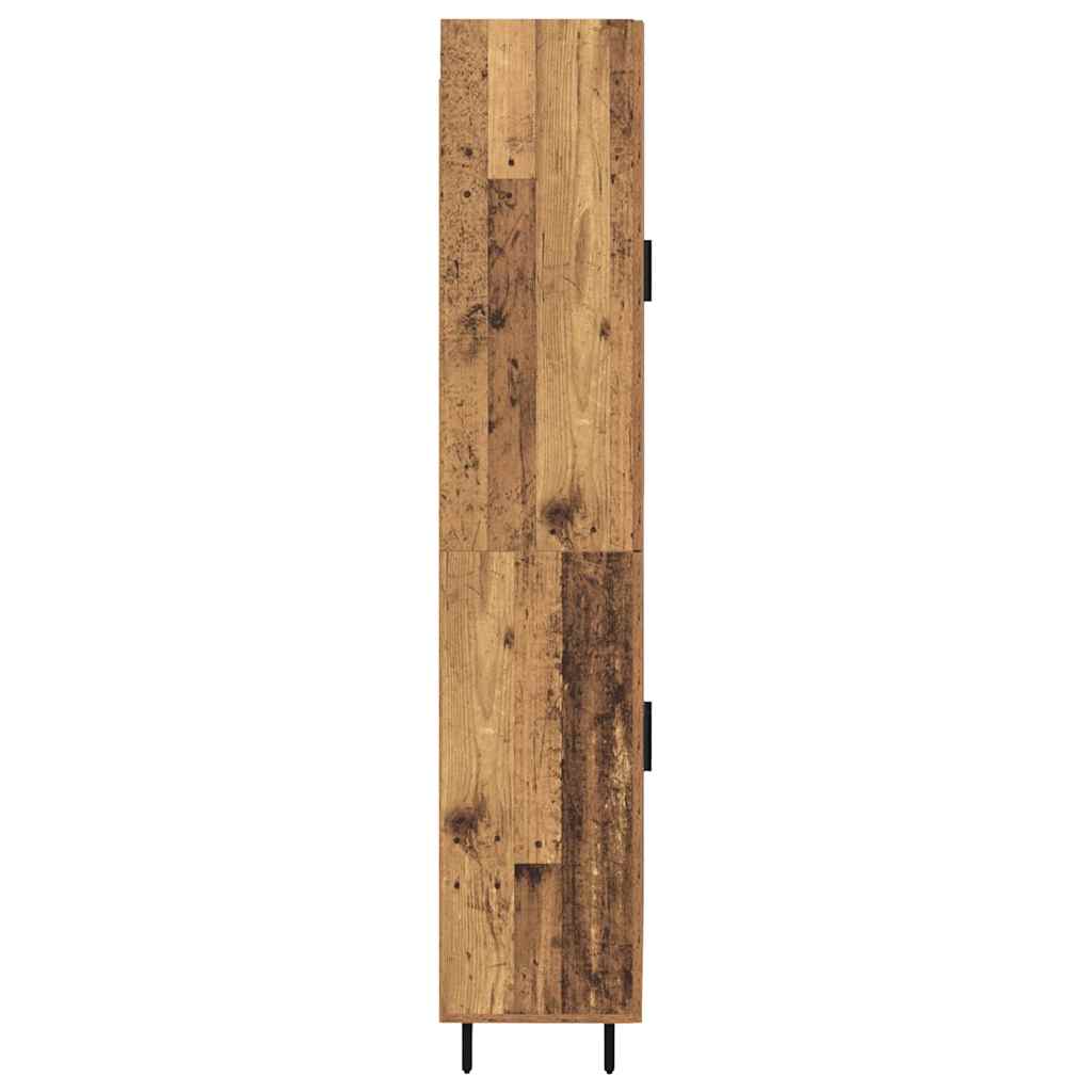 Highboard 2 pcs Reclaimed Wood Wood Based Material