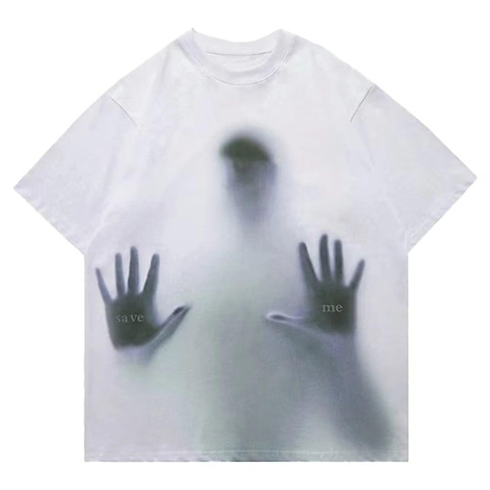 

Мужская футболка Футболка с мультяшным графическим принтом Белая одежда с коротким рукавом и принтом Одежда Спортивный дизайнер Повседневная футболка для мужчин XXL