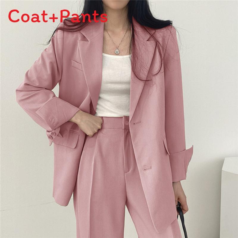 Womes Retro Blazer Suit With Pockets Polyester Fabric For Office Wear