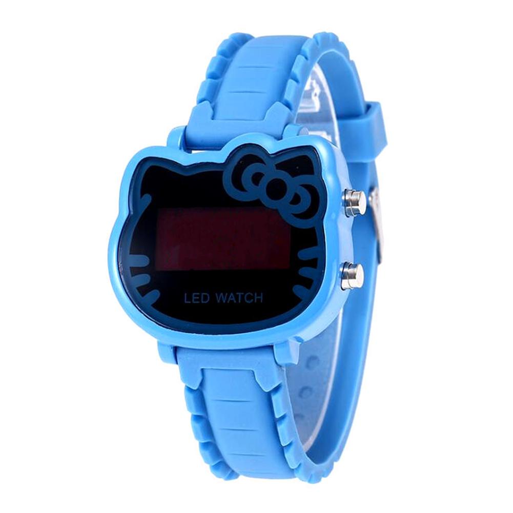 Orologio Bambina Carino Cartone Animato Bambino LED Studente Elettrico Moda
