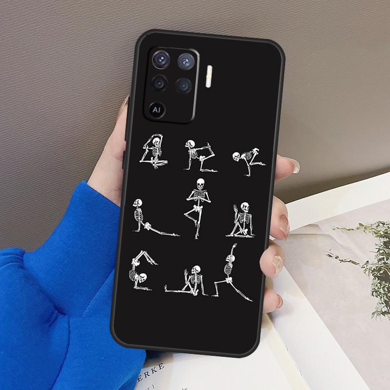 

Чехол для йоги со скелетом для Oppo A94 A74 A54 A80 A60 A40 A18 A38 A58 A78 A98 A96 A76 A16 A15 A17 A57 A77 A5 Pro OPPO A94 5G