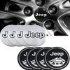 4 Pièces 56mm 60mm Cache-moyeu de Roue de Voiture Autocollant Cache-moyeu Décalcomanie Pour Jeep Wrangler Grand Cherokee Compass Renegade Gladiator