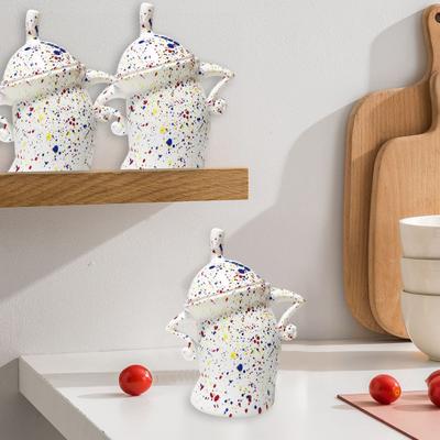 Food Canisters with Attitude Cute Snack Storage Jar Creative Akimbo Cup Mugs Kitchen Storage Container Christmas Decoration