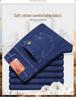 Men’s Dad Style Stretch Jeans - Casual Straight-Leg Pants for Spring and Autumn.