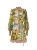 2026 Cross-Border Casual Fashion Printed Shirt Cardigan Dress