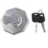 Car Fuel Cap With Key For Npr Nqr 4hk1 8-98146010-0 8-98088982-0 Silver