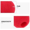 6pcs Clown Noses Bulk Halloween Party Red Sponge Clown Nose Costume Accessories Xmas Funny Role-Playing Props For Cosplay Party