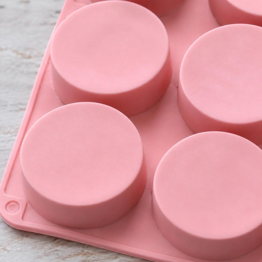 Round Shape Cake Puck Mold Silicone Chocolate Maker New DIY Cake Core Tool Party Use