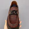 Black Brown Casual Business Loafers Man Platform Shoes Sandals Women Shoe Man Slip on Mules Half Shoes Man