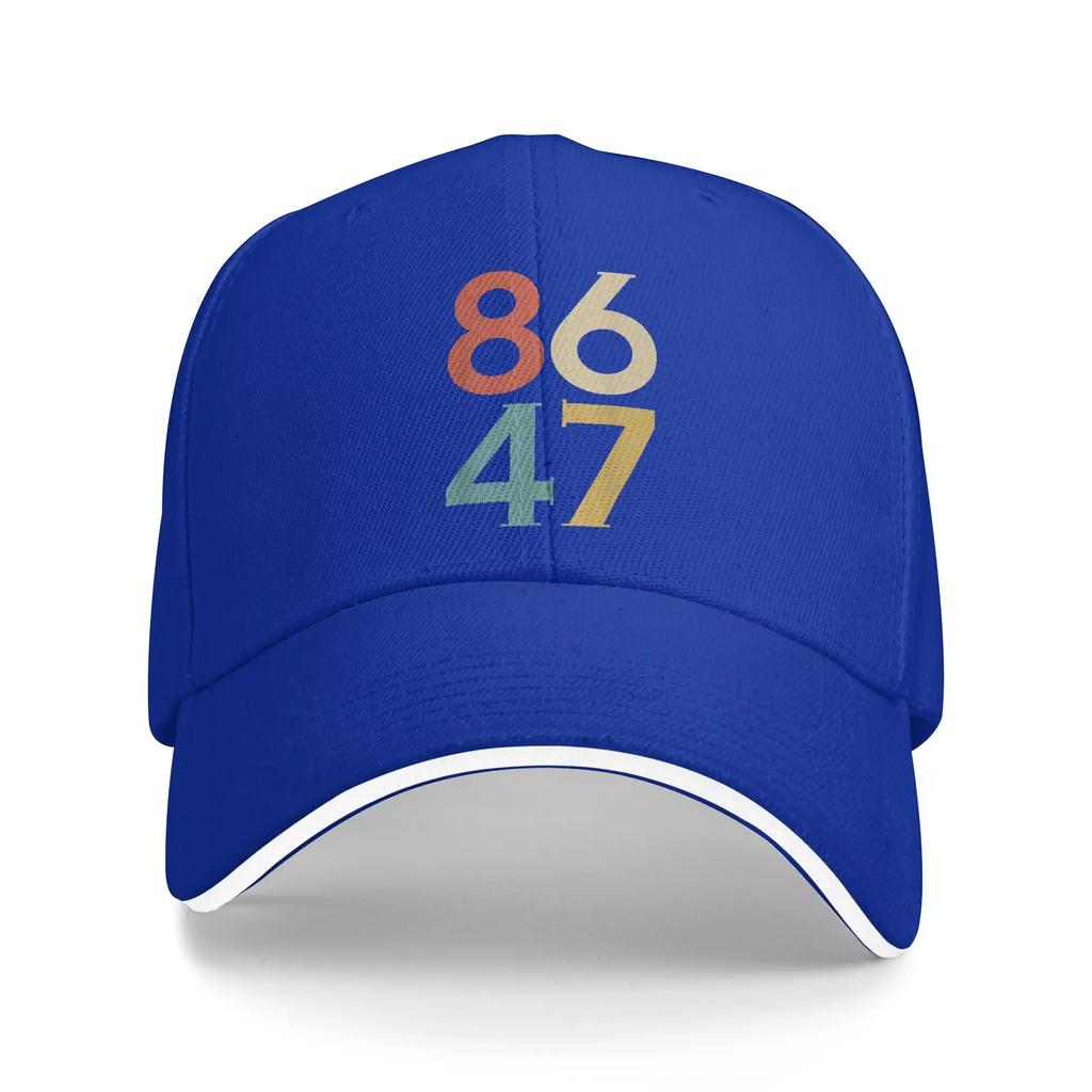 Vintage 80s Style 86 47 Anti President Sun Baseball Cap  Summer Casual Trucker Hat For Men Women Outdoor Sports Baseball Caps
