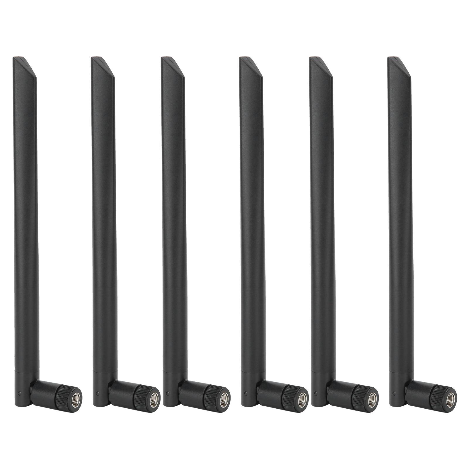

6Pcs Wifi Antenna Dual Band Wireless Female Thread Network Peripheral 8DB RPSMA AC 2.4G 5G