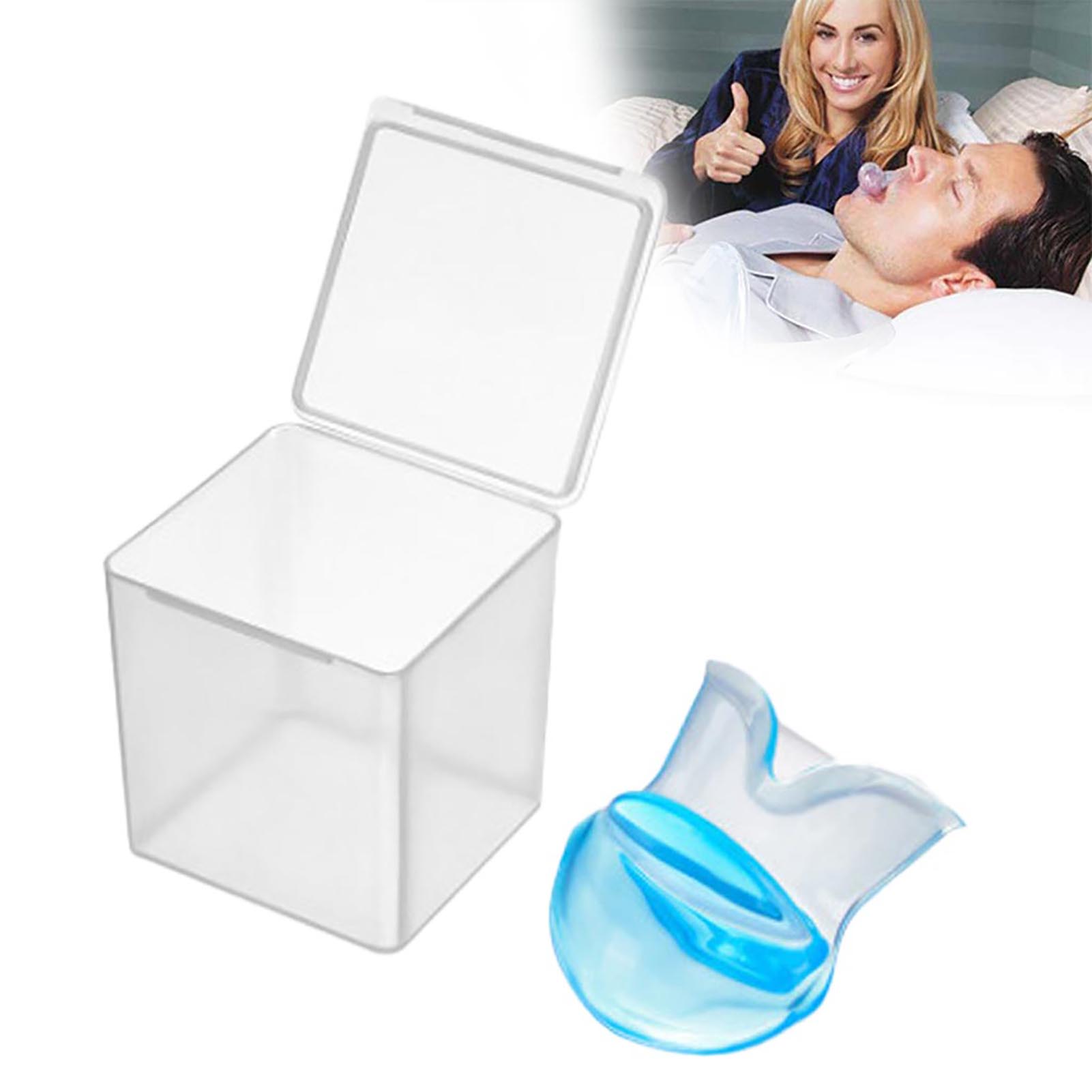 

Anti-Snoring Tongue Retainer Device with Storage Box Anti-Snoring Device Sleeping Bite Guard for Bruxism and Stop Snoring