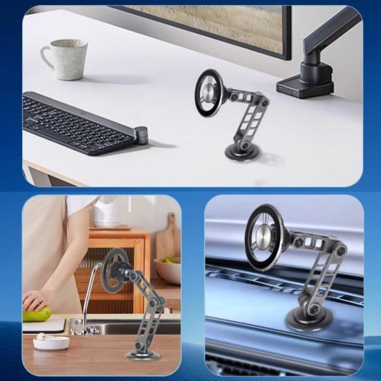 Vacuum Magnetic Phone Holder Suction Cup Phone for Car Strong Mount Foldable Cell