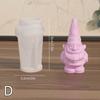 New 4/1PC Christmas Dwarf Candle Silicone Mold 3D Santa Claus Plaster Resin Molds Soap Ice Baking Tools Home Decoration Gifts