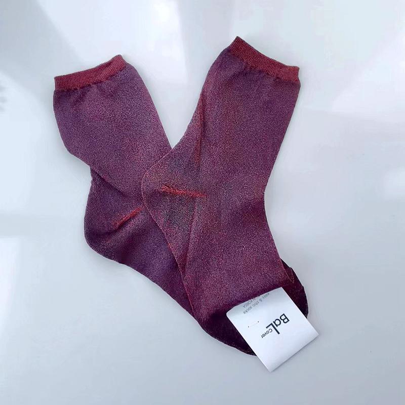 

1 Pairs Women S Thin Sheer Breathable Sexy Shiny Socks Silk Socks Luxury Design High Quality Socks