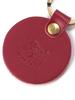 Keychain Key Ring Leather Genuine Leather Cowhide Unisex Red [IL BISONTE] Women's Men's