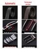 Men's 3.5" Wide Retro Cowhide Leather Belt, Automatic Buckle, Buckle-Free Option