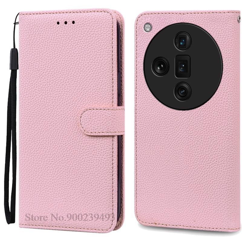 For OPPO Find X7 Case Leather Wallet Flip Case For OPPO Find X7 Ultra Case Soft Silicone Cover Coque Fundas Shell