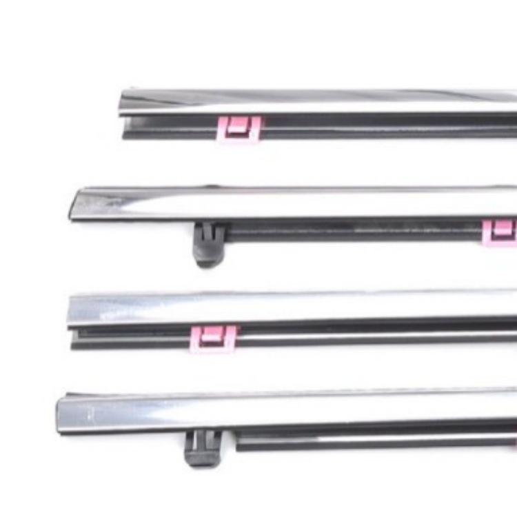 2014-2017 Honda Accord 9. Generation Türglas Druck- & Wasserabweiser Galvanisierte Zierleiste