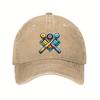 Billiard Pool Cues Baseball Cap Washed Cotton Adjustable Curved Brim Vintage Street Style Hat