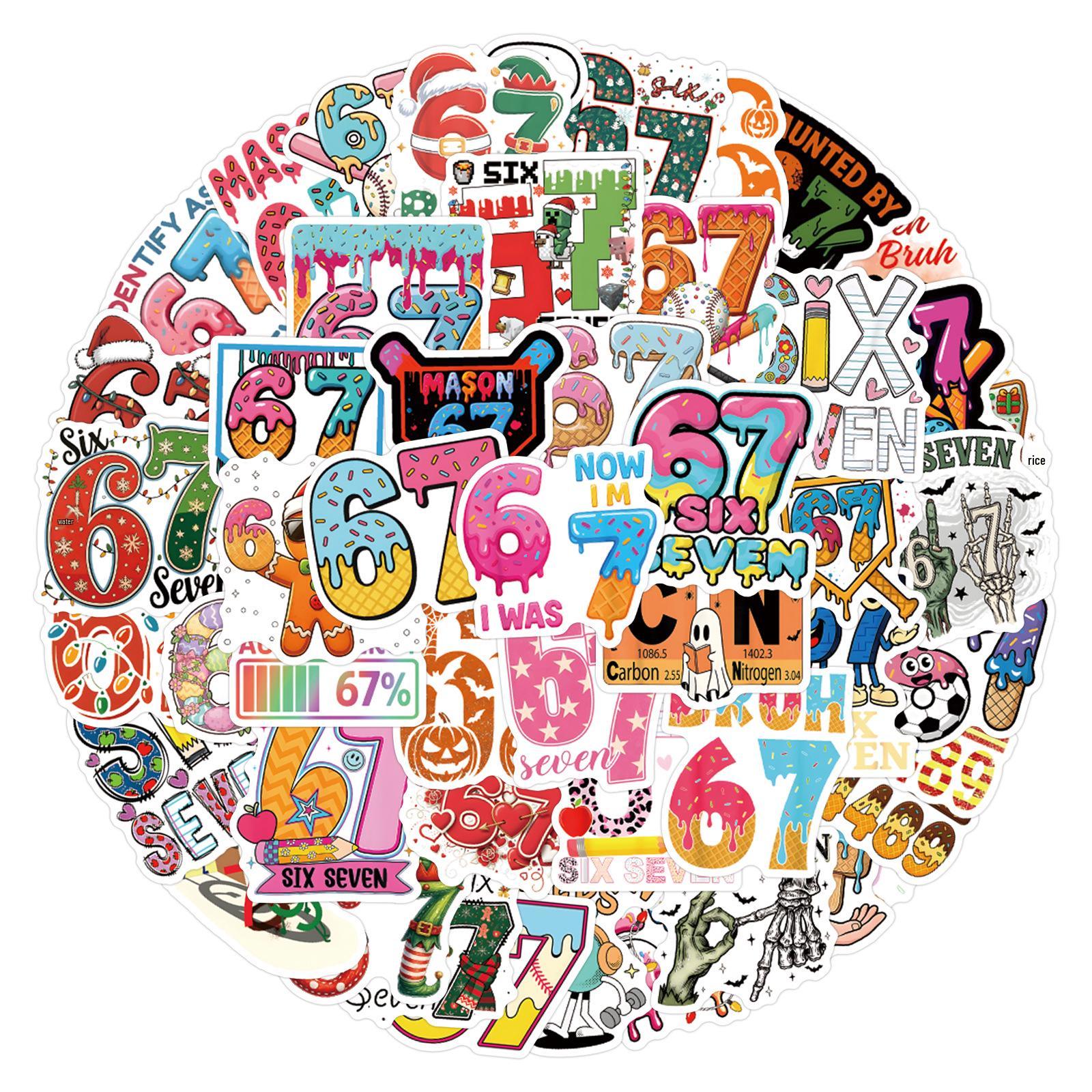 Cartoon Graffiti Stickers: 55-110 Waterproof Sheets for Notebook Decoration