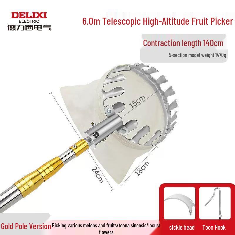 Delixi Telescopic Fruit Picker Pole