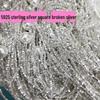 Sterling Silver 925 Broken Spacers for Handmade Bracelets & Necklaces
