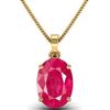 Red Shell Ruby Manik Astrology Purpose Panchdhatu Pendant for Men and Women