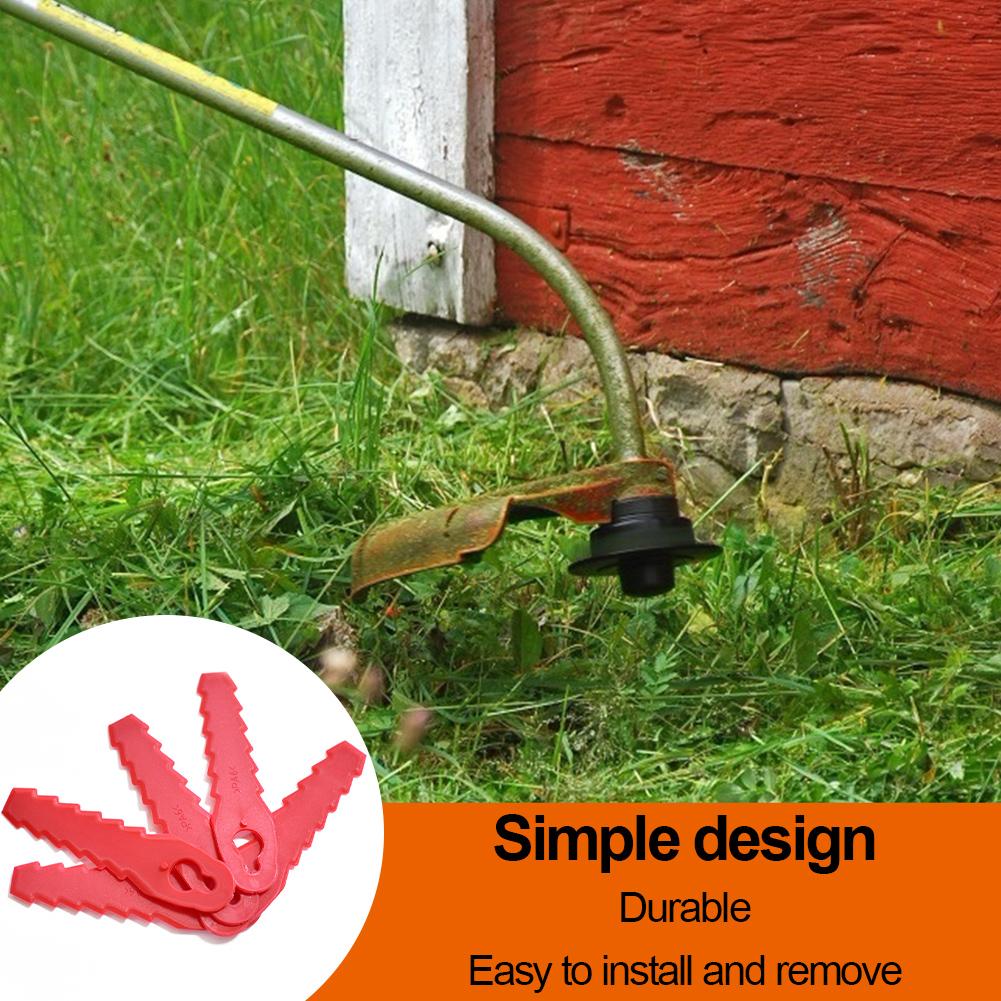 25/50 PCS Grass Mowing Blades Replacement Scratch-Resistant Plastic Grass Trimmer Blades for L85 Sawtooth Trimmer Accessories