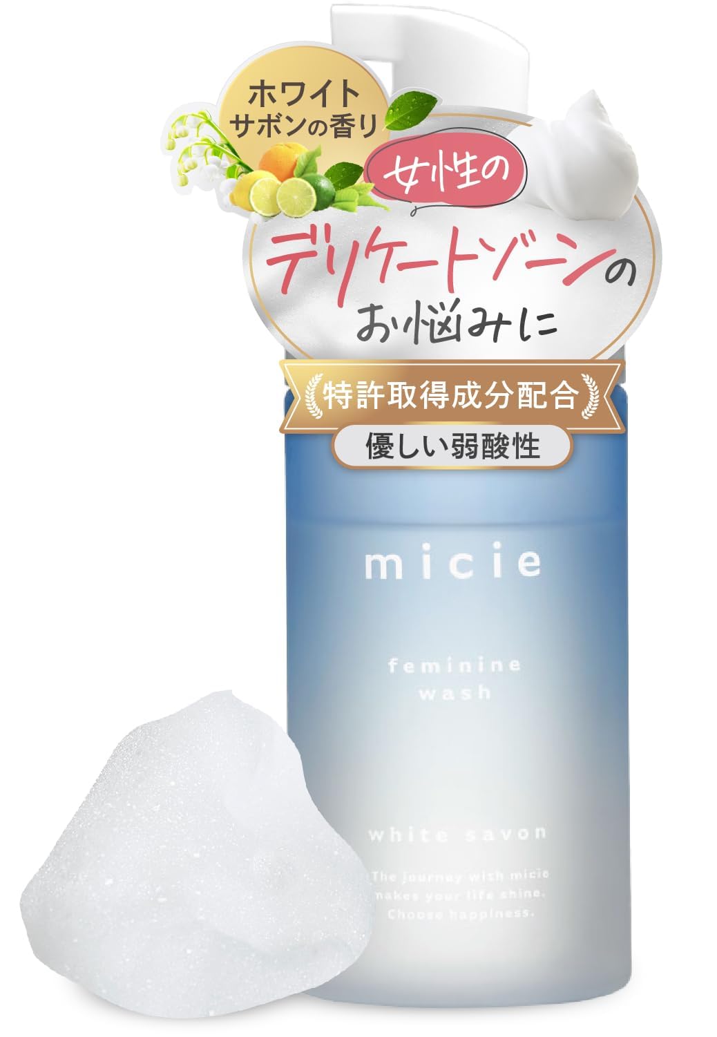 micie Delicate Zone Soap 100ml Foaming Type Missie Feminine Wash Mildly Acidic