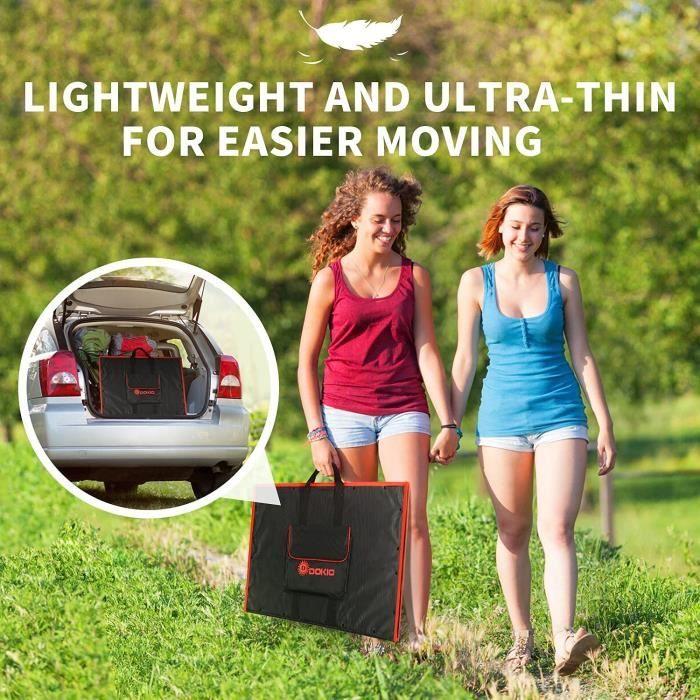 200W Portable Foldable Monocrystalline Solar Panel Kit with 2 USB Ports For Outdoors A16