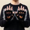 Wolfskralle Halloween Handschuhe Polyester Katzenpfoten Fäustlinge Niedliche Bärenpfoten Handschuhe Cosplay
