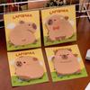 Cartoon Capybara Alien Sticky Notes – Cute Self-Adhesive Memo Pad for Students