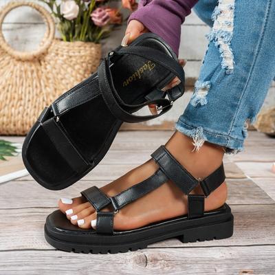Damen Sandalen im römischen Stil mit offenem Zeh Bequeme Sommer-Strandschuhe