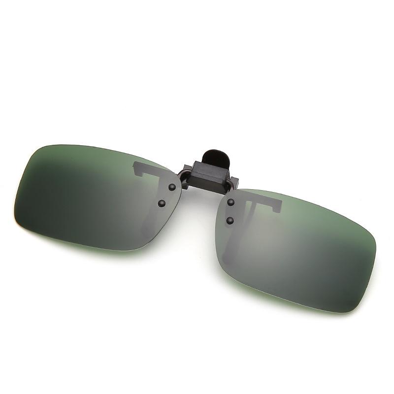 Yellow Clip On Sunglasses Polarized Night Vision Driving Glasses Anti Glare Uv400 Eyewear For Prescription Lens Men Women Use