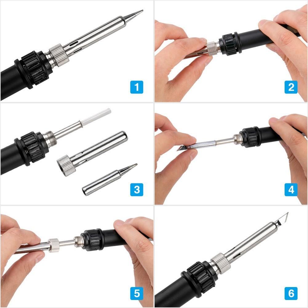 DC12V / 60w Car Battery Low Voltage Electrical Soldering Iron Head Clip Welding