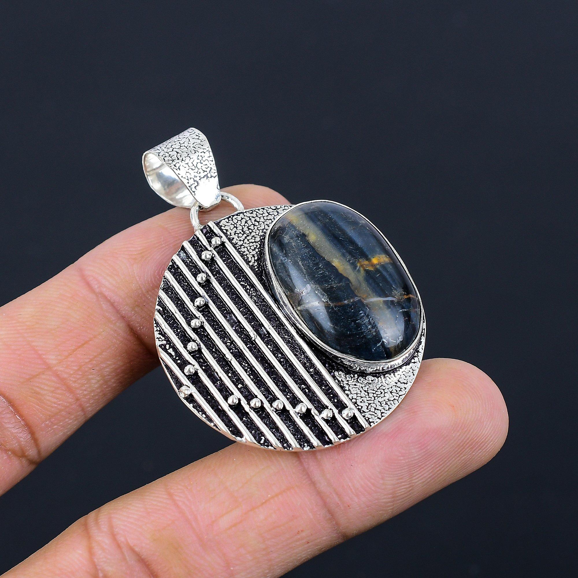 

Womens day Sale Sterling Silver Nellite Gemstone Handmade Wife Pendant Jewelry