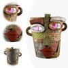 Face Flower Pot Head Planter Resin Colorful Face Flower Pot Handmade Brutalist Beauty Face Flower Pot for Outdoor Garden Patio