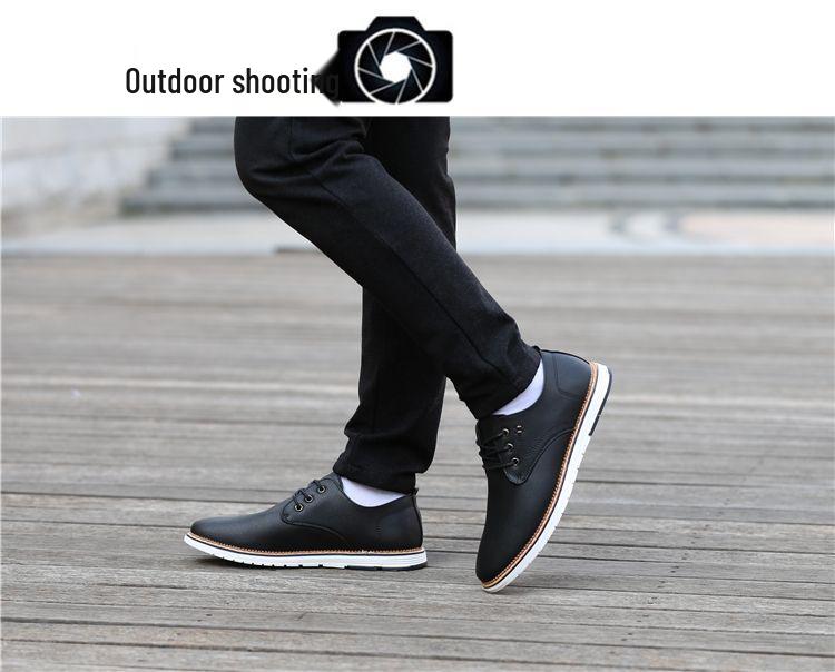 Men's Summer Soft Leather Korean Style Casual Breathable Flats