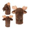 Plush Animal Golf Club Headcover Goat Fox Chipmunk Elk Wolf Sheepdog Raccoon