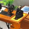 1:12 Dollhouse Mini Sewing Accessories - Black Retro Iron