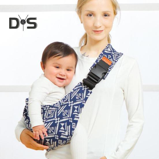Baby Sling Carrier Great Load Bearing Adjustable Length Wide Strap Less Pressure On Shoulder Breathable Fabric Plaid Print Outdoor Walking 0-36
