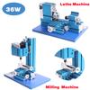 High-Performance Mini Metal Lathe, Soft Metalworking Diy Model Making, 36W