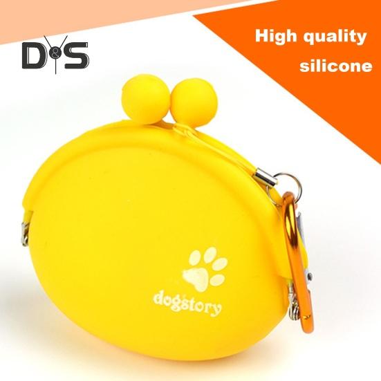 Silikon hundegodbitpose for valp snackpose Fanny Pack med klips Bærbar hundematholder for utendørs trening