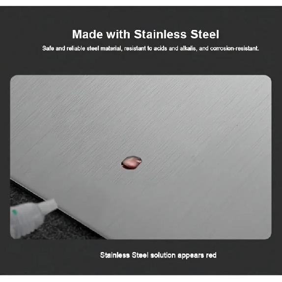 Stainless Steel 3pcs Cutting Boards - BPA-Free Dishwasher Safe Non-Slip Kitchen Boards w/Juice Groove, Rustproof & Space Saving