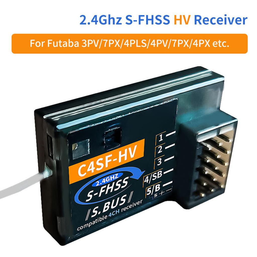 High Frequency C4SF 2.4G HV Receiver for FutabaS FHSS FHSS SBUS 3PV 3PK 4PKS 7PK T14SG Splashproof Receiver