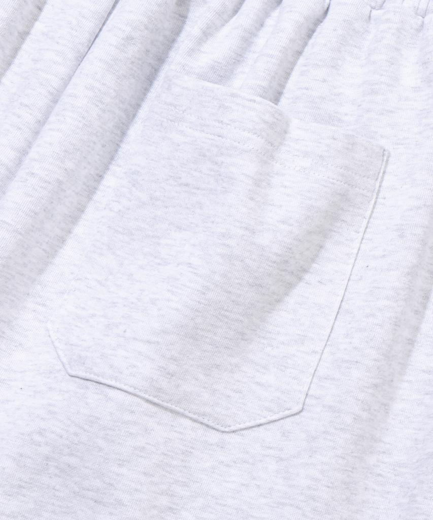 AGOD Side Tuck Sweat Bermuda Pants [White Melange]